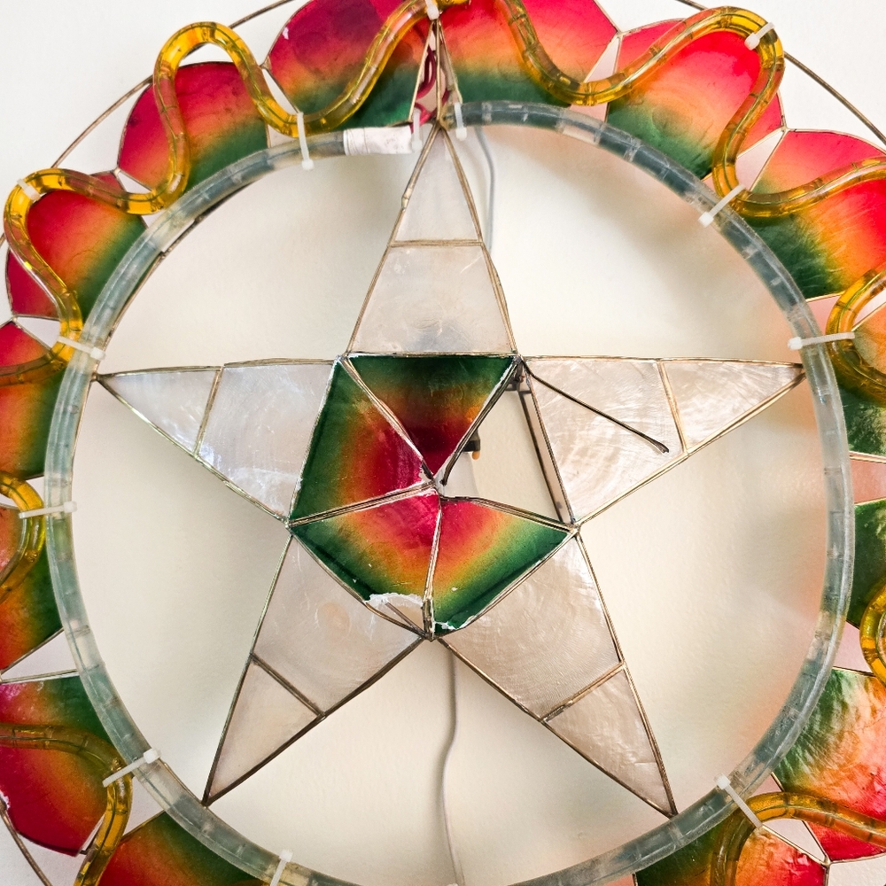 Vintage Christmas Capiz Parol Star - Picture 4 of 14